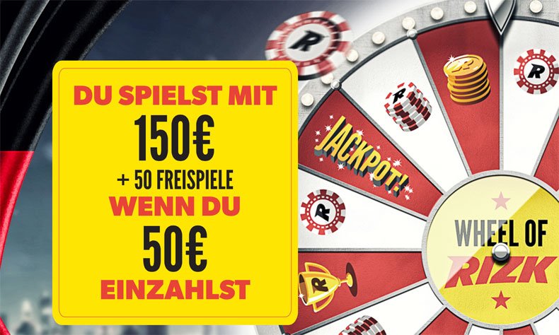 Casino Bonus und Wheel of Rizk