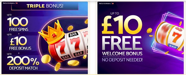 £10 Free Bonus example