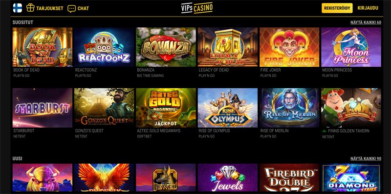 Suosittuja ja uusia kasinopelejä