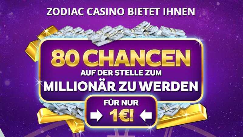Casino bonus im Zodiac Casino