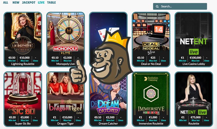 Cashmio casino live games