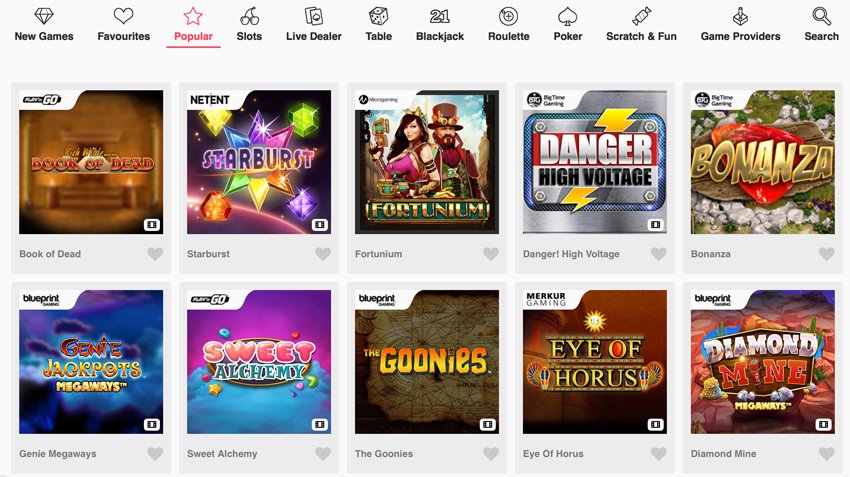 Casimba Casino Slot Games