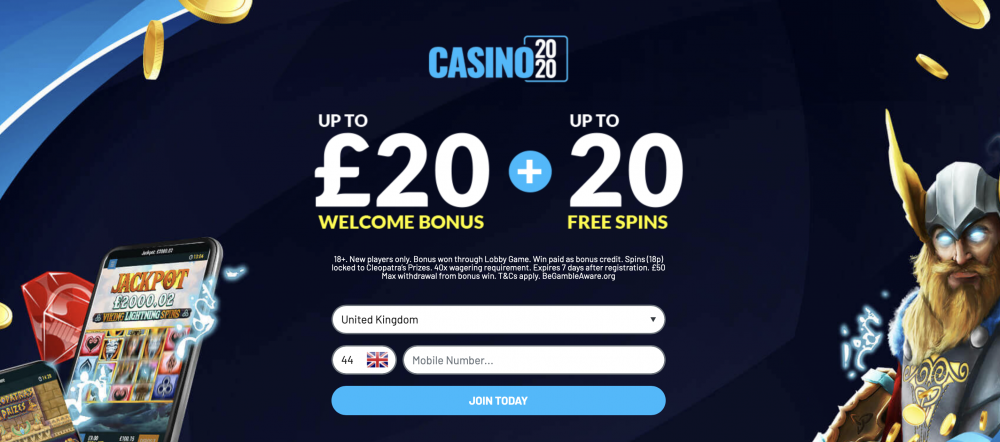 Casino 2020 Welcome Bonus