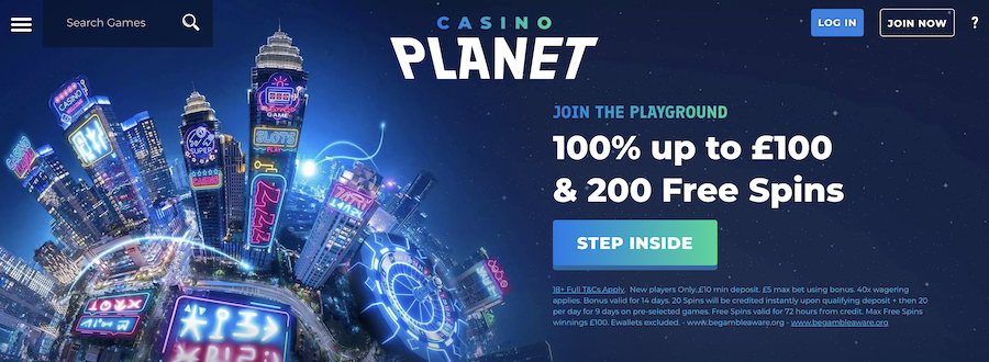 Casino Planet Welcome Bonus