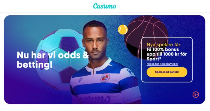 Casumo har lanserat odds och sport