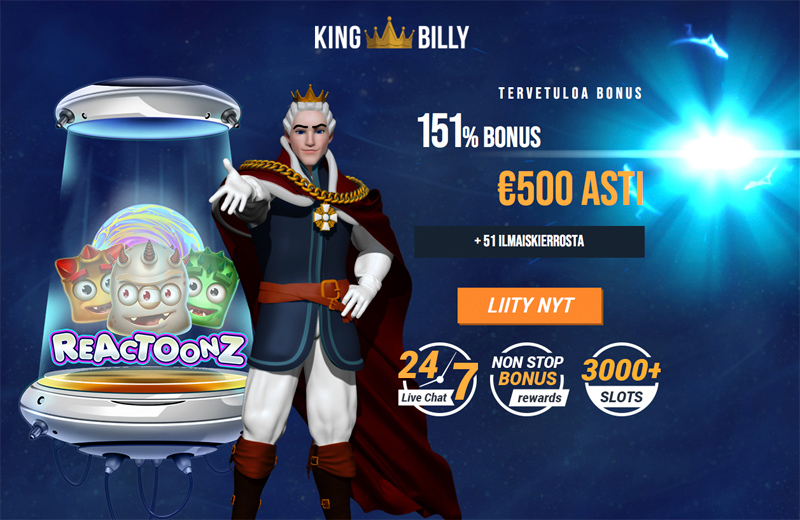King Billy tervetulobonus