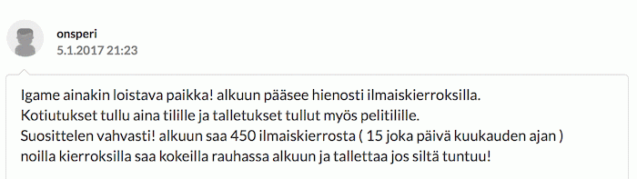 Kokemuksia kasinosta 1