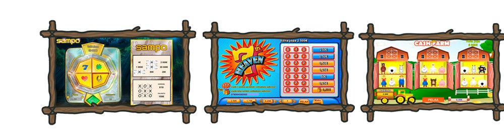 Suosittuja raaputusarpoja netissä