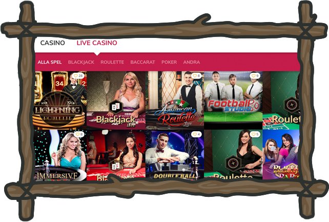 Vinnarum live casinolobby